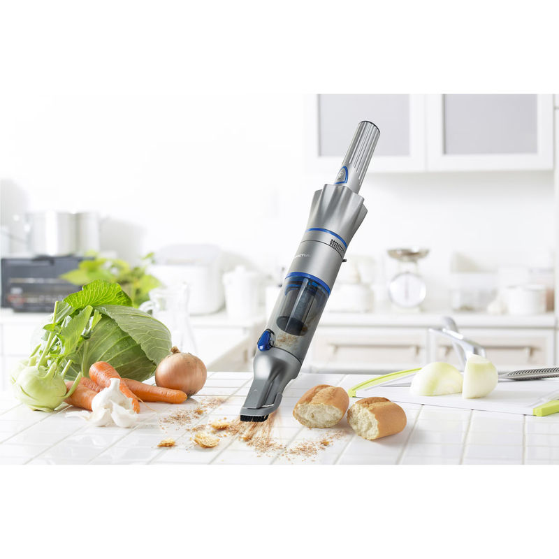 Genius Invictus One 2.0 Hand- und Bodenstaubsauger Set, blau/grau/silber, beutellos mit HEPA-Filter und Parkettdüse - Bild 3