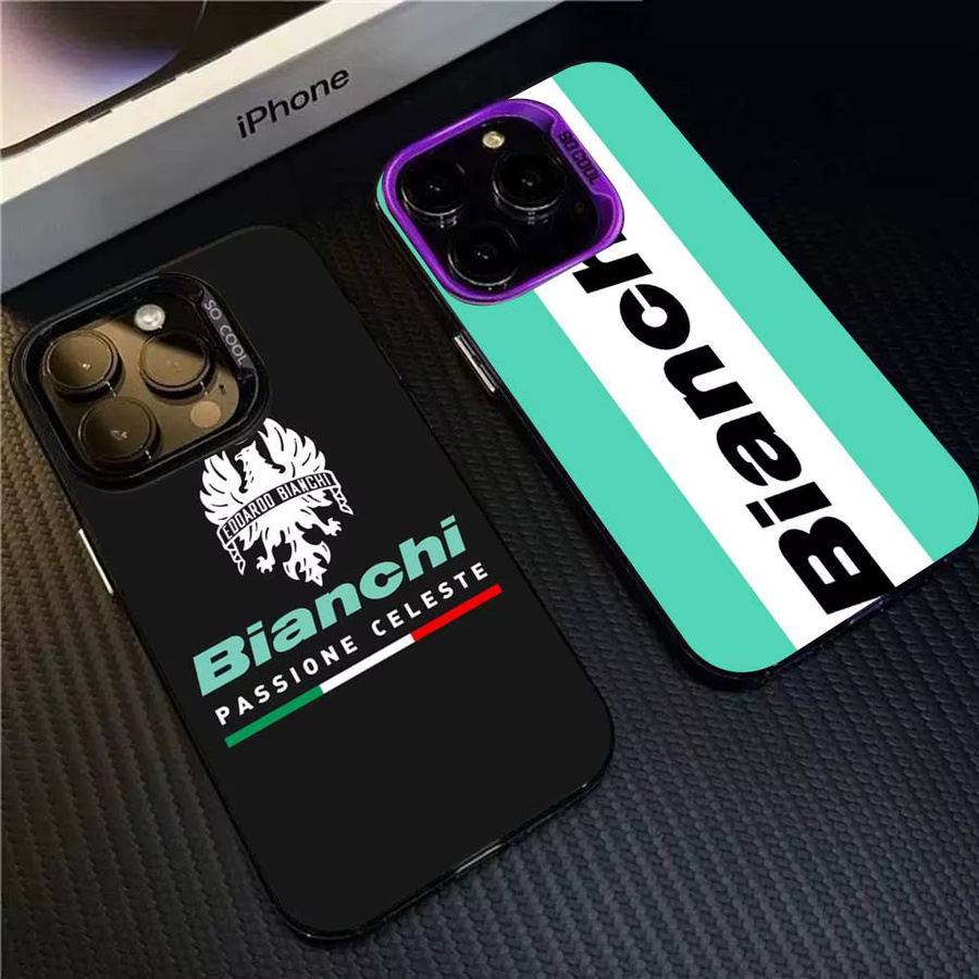 B-Bianchi Logo Handyhülle für iPhone 11 bis iPhone 17 Pro Max in Multicolor - Bild 3