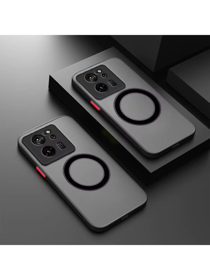 Matte magnetische Handyhülle für Xiaomi 15T 14T 13T 12T 11T 10T Pro Lite in Schwarz, stoßfeste Hartschale Schutzhülle - Bild 5