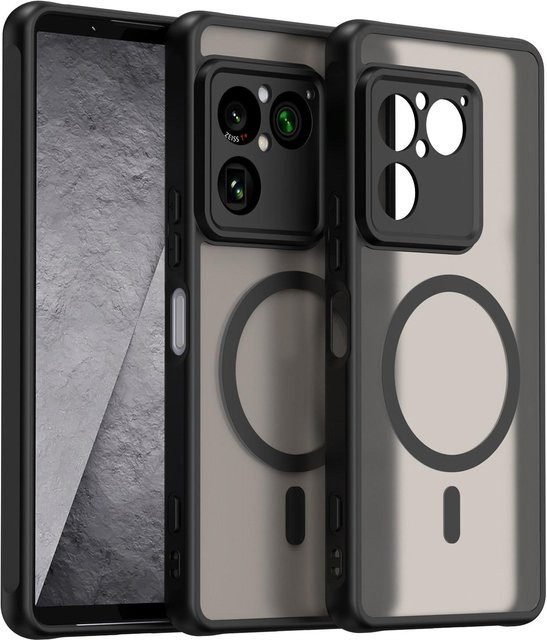 Sony Xperia 1 VIII 5G Handyhülle aus hartem PC und TPU, magnetisch, matt und stoßfest, Schwarz - Bild 1