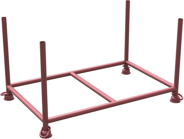 Schake Stapelpalette Braun Lackiert B/T/H: 143 x 87 x 70 cm - Bild 1