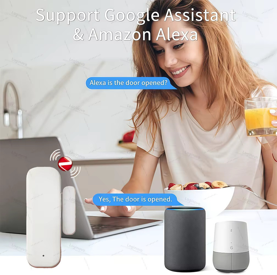 Coolo Zigbee Tür und Fenster Kontakt Sensor in Weiß für Smart Home mit Alexa und Google Home Unterstützung - Bild 3