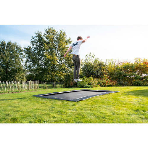 EXIT Toys InTerra ebenerdiges Sport-Trampolin Schwarz B: 366 cm, T: 244 cm - Bild 3