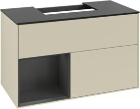 V&B Waschtischunterschrank Finion 100 in Lackausführung, Breite: 100 cm, Tiefe: 50,1 cm, Höhe: 50,1 cm - Bild 1