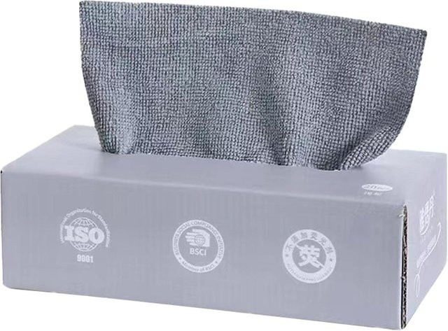 20er Pack Mikrofasertücher von Yiran Furniture in Grau, saugfähige Küchenreinigungs- und Geschirrtücher zur Haushaltsreinigung - Bild 1
