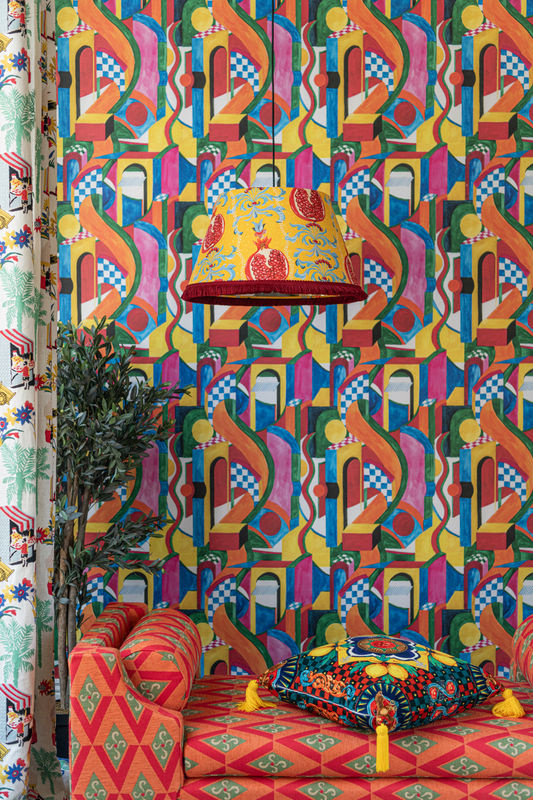 Mindthegap Tapete Bossa Nova WP20832 in Multicolour und Pink mit geometrischem Abstract-Muster aus Vlies - Bild 3