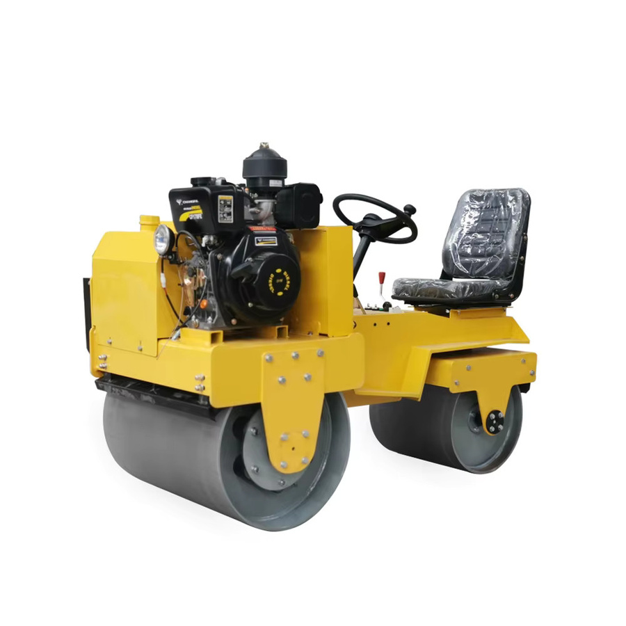 Nicosail Mini-Straßenwalze mit Doppeltrommel und hydraulischer Vibration, 1,2 Tonnen Asphaltwalze Vibro-Verdichter - Bild 2