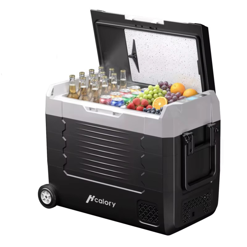 Hcalory D55M+ Dual-Zone Kompressor-Kühlbox mit Rollen, tragbarer Kühlschrank für LKW, Wohnmobil und Camping, 12V/24V DC - Bild 9
