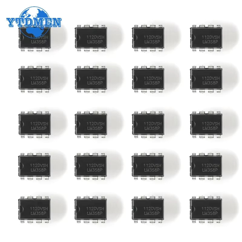 YTDMEN LM358P Operationsverstärker DIP8 IC Chip Kit in Schwarz - Bild 2