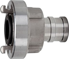 Riegler Storz-Kupplung Stutzen drehbar aus Aluminium in Silber, Storz-Größe 38, LW 25 - Bild 1