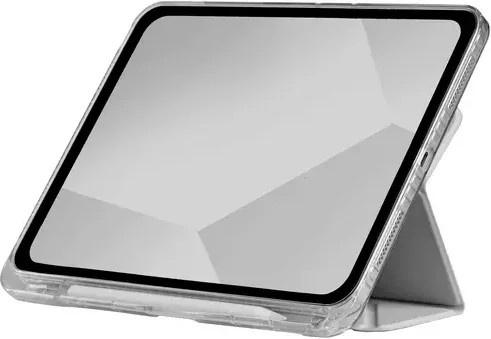 STM Goods Opp Tablet-Cover für Apple iPad 10.9 (Gen. 10, 2022) und iPad 10.9 (A16, 2025), Book Cover in Grau und Transparent - Bild 1