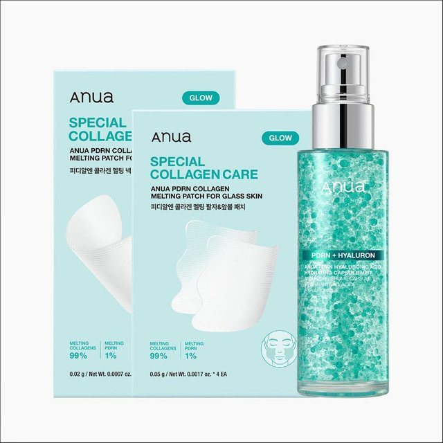 Anua Kollagen Lifting & Straffung Set, Cheek Patch + Mist 30 ml, Unisex - Bild 1