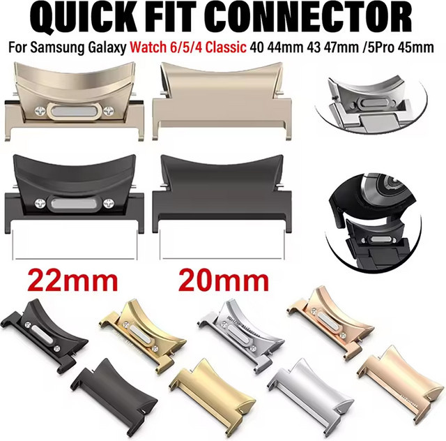 Samsung Quick Fit Connector Edelstahl, Silber, Uhrenarmband-Adapter - Bild 1