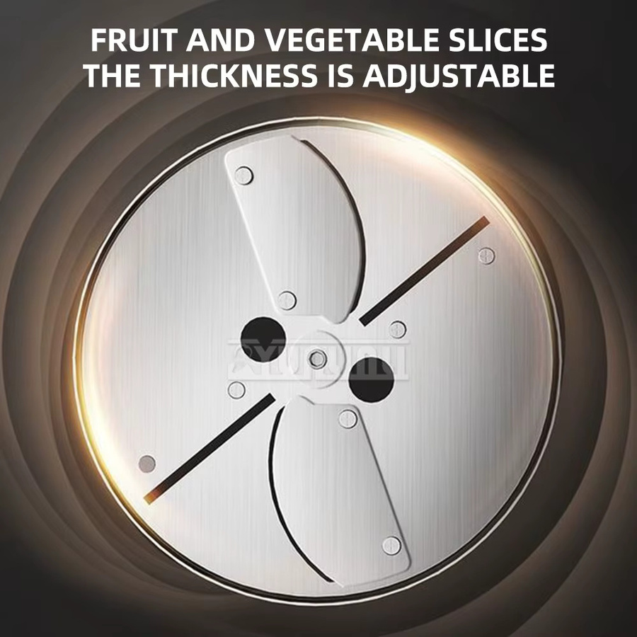 YunlinLi Automatischer Pommes-Frites-Schneider aus Edelstahl in Silber mit Wellenschliff - Bild 6