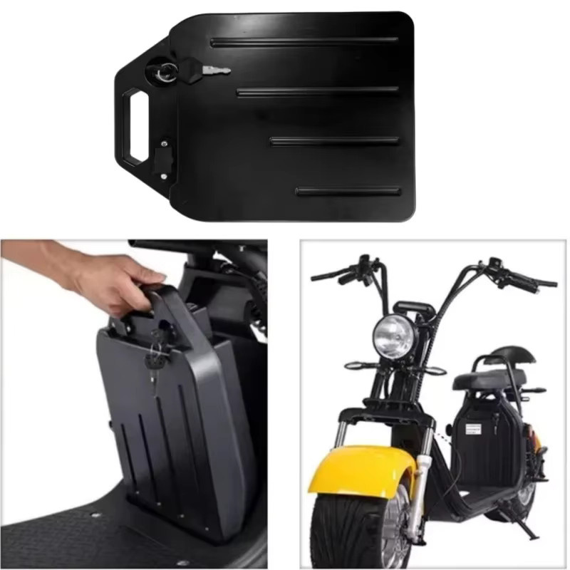 Aimjin Lithium-Ionen-Akku 60 V 20 Ah/30 Ah für Harley Citycoco Motorrad, Schwarz - Bild 2