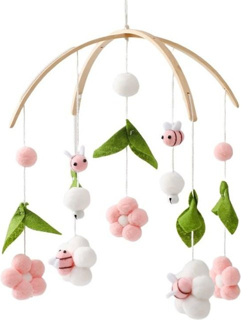 Binchi Outdoor Product Baby Rassel, Holz Mobile, ab 0 Jahre, Unisex - Bild 1