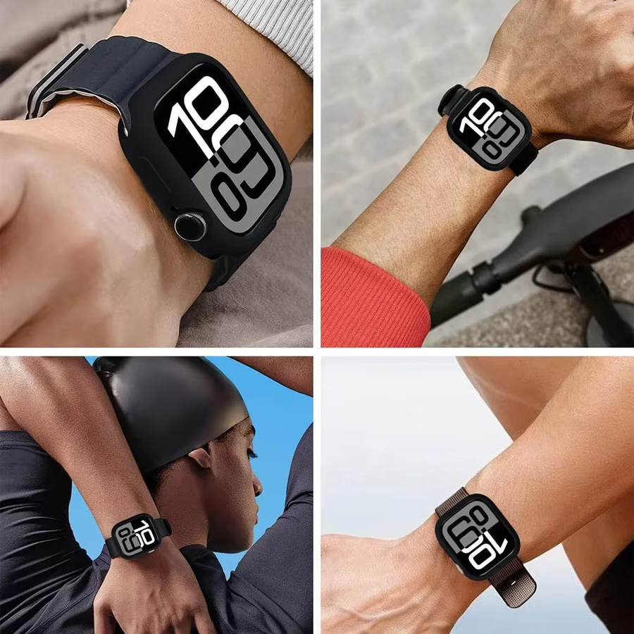 Apple Silikonhülle für Apple Watch, Schwarz, Unisex - Bild 2