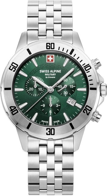 Swiss Alpine Military Chronograph, Edelstahl, Quarz, 44 mm, Herren - Bild 1