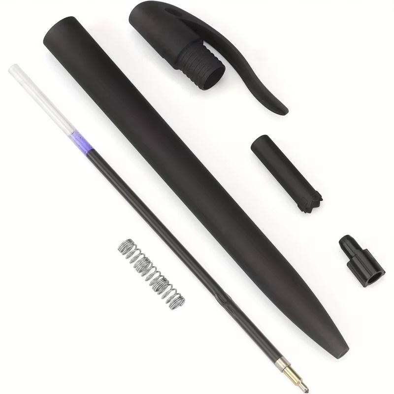 8 schwarze Klick-Kugelschreiber mit 1,0 mm Spitze und schwarzer Tinte - Bild 4