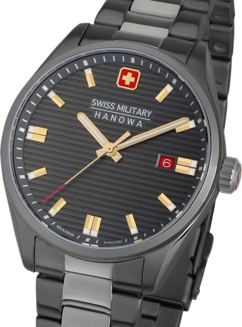 Swiss Military Hanowa Roadrunner Herrenuhr, Quarz, Edelstahl, 40 mm - Bild 1