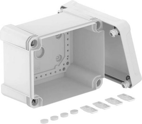 OBO Bettermann X10C LGR Gehäuse in Weiß, B/T/H: 15,1 x 12,6 x 19,1 cm - Bild 1