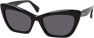 Max Mara MM 0063 01A Sonnenbrille Cat Eye, Vollrand, Kunststoff, Damen, black grey - Bild 1