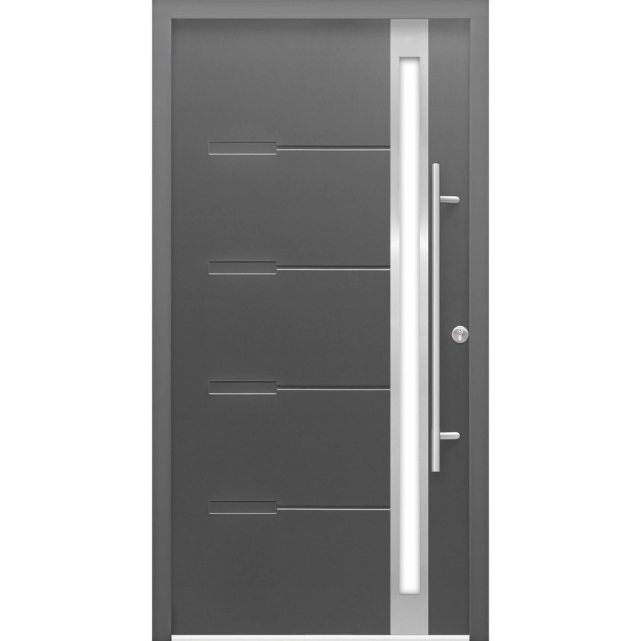 Haustür Splendoor Thermospace Neapel Prime in Anthrazit mit Glaseinsatz und Rechtsanschlag, B: 110 cm, H: 210 cm - Bild 2