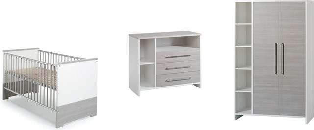 SCHARDT Kinderzimmer-Set Eco in Silber und Grau mit 2-Tür-Schrank - Bild 1