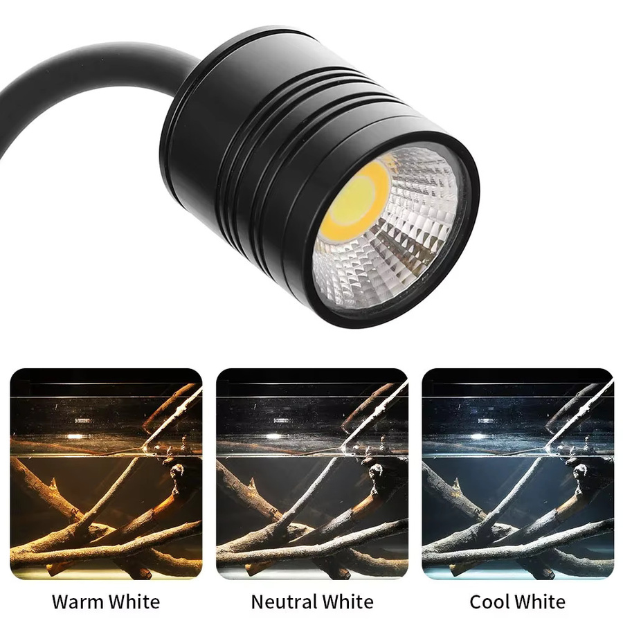 SEVEN MASTER LED-Aquarienstrahler in Warmweiß mit Clip-Halterung, Schwarz - Bild 2