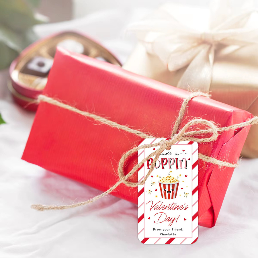 50 Stück personalisierte Haning-Tags aus Papier in Weiß für DIY-Geschenkverpackungen und Dekorationen - Bild 2