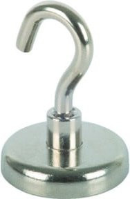 Suki Topfmag Neo Haken aus Edelstahl in Silber mit M6 Schraubgewinde, Durchmesser: 3,6 cm, Höhe: 4,95 cm - Bild 1