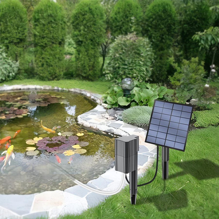 Gstain Solar Teichbelüfter mit 2,5W und Sprudelstein für Teich, Aquarien und Hydroponik - Bild 6