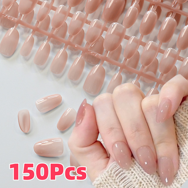 HotPress Press On Nails, Nude, Glänzend, Damen, 150 Stück - Bild 1