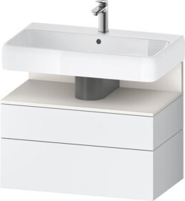 Duravit Waschtischunterschrank Qatego in Weiß, Wandmontage, B/T/H: 79 x 47 x 59 cm