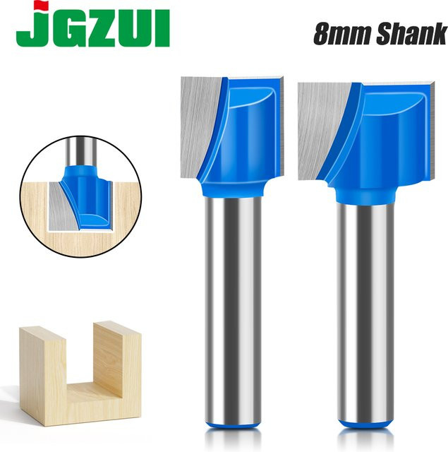 JGZUI Fräser Set für Holzbearbeitung mit 8mm Schaft und 10-35mm Durchmesser für die Reinigung von Kanten und Bodenflächen - Bild 1