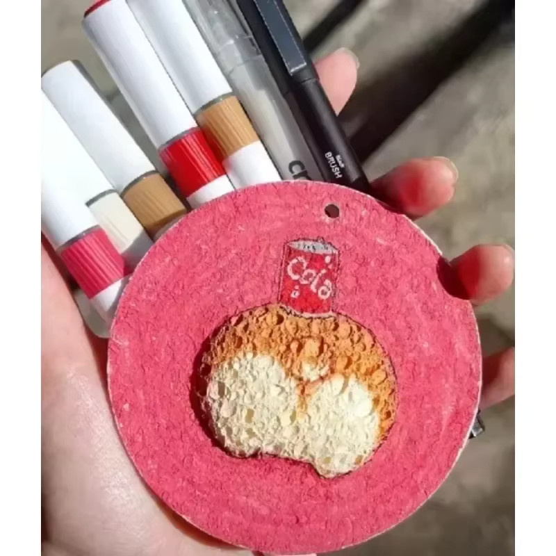 3D Magie Leinwand Schwamm für Kinder DIY Kunst Zeichnen mit buntem Malpapier - Bild 3