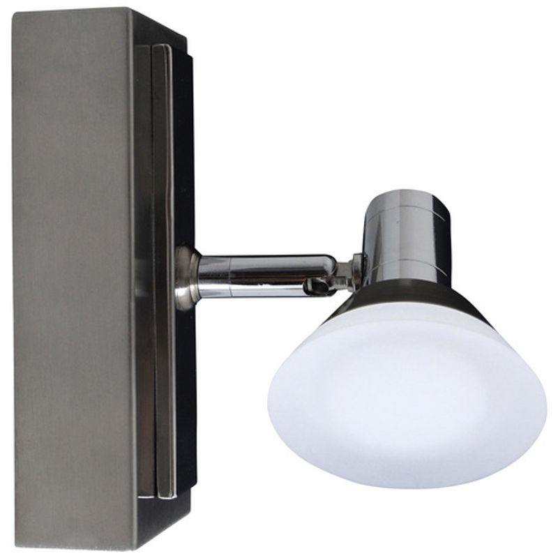Näve LED-Wand- und Deckenspot Jericho in Silber mit Glas und Metall - Bild 3