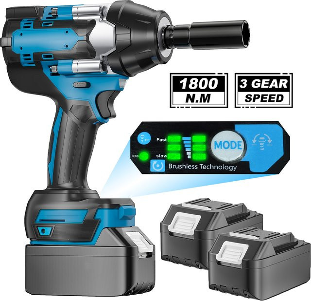 Makita LXT Bürstenloser Akku-Schlagschrauber für 18V Akkus in Blau mit 1800 N·m Drehmoment - Bild 1