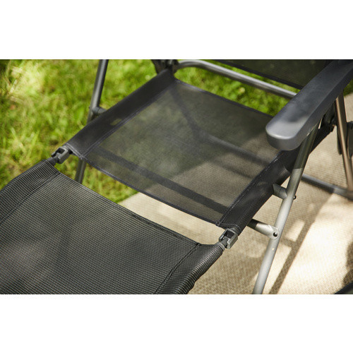 Siena Garden Klappsessel-Fußteil Comfort aus Aluminium in Anthrazit, B/H/T: 48 x 42 x 86,5 cm - Bild 3