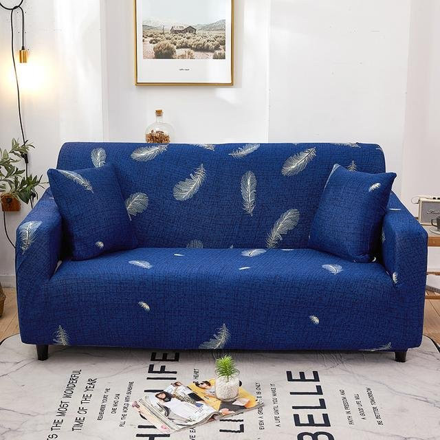 Housmife Universelle Sofa-Schonbezüge mit floralem Blumenmuster aus elastischem Polyester, waschbar, für 1-Sitzer 90-140 cm - Bild 1