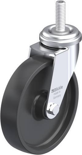 Blickle Lenkrolle LRA-POA 102G-GS10 in Schwarz und Grau mit 100 mm Rad-Durchmesser und einer Tragfähigkeit von max. 70 kg - Bild 1