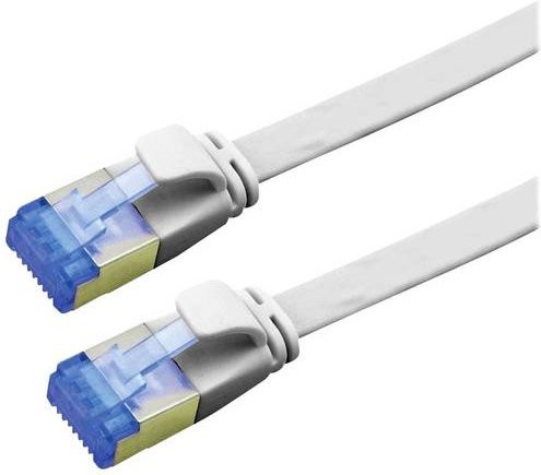 VALUE Patchkabel Kat.6A FTP extra-flach grau, Länge: 0,5 m - Bild 1