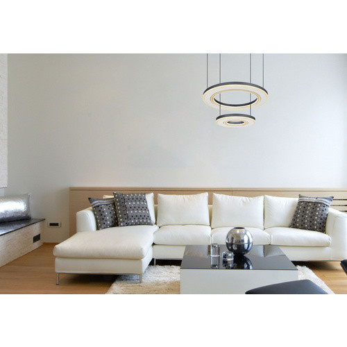 GLOBO LIGHTING LED-Pendelleuchte Schwarz Matt, B/T/H: 30 x 50 x 120 cm - Bild 2