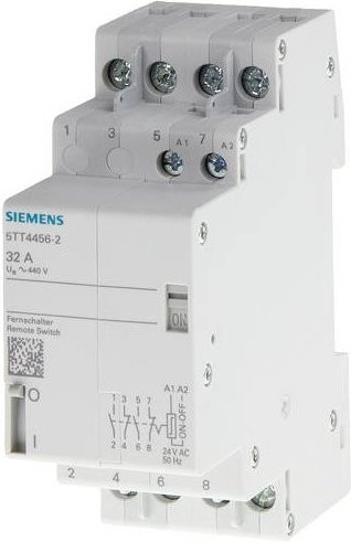 Siemens Fernschalter Hutschiene 5TT4468-0 mit 2 Wechsler 400V 40A in Weiß - Bild 1