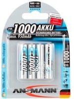 Ansmann Professional NiMh Akku, 1000mAh, Silber - Bild 1