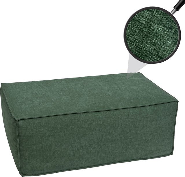 MCW Ottomane für Sofa O54 als Hocker und Fußablage in Grün, Stoff/Textil, B/T/H: 38 x 97 x 70 cm - Bild 1