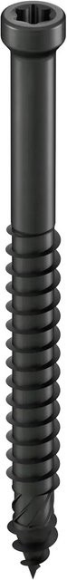 GS Terrassen Holzbohrschrauben Schwarz, 100 Stück, Durchmesser: 4,8 mm, Länge: 48 mm - Bild 1