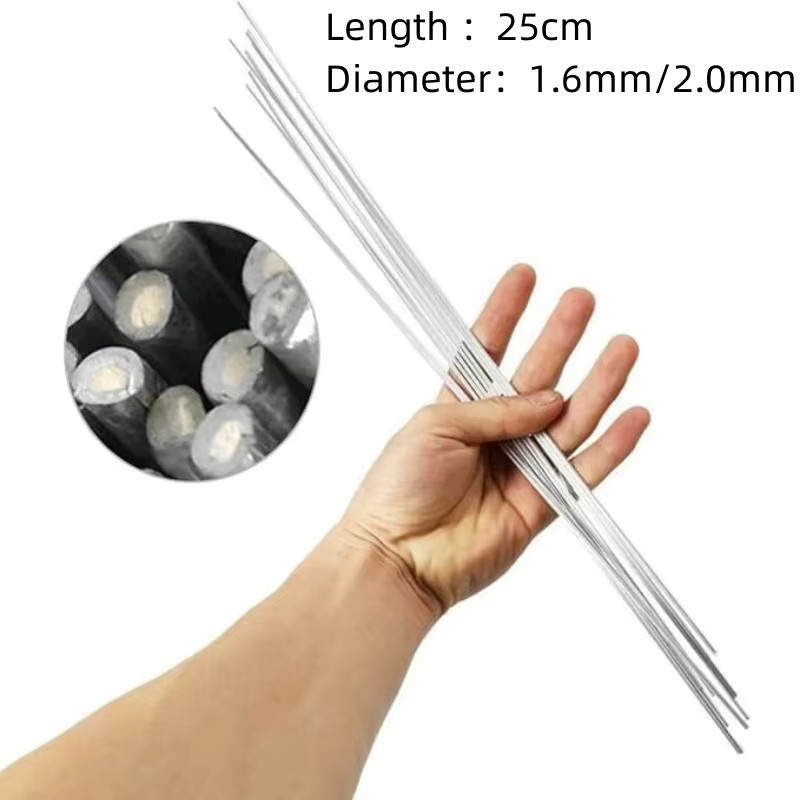 Niedertemperatur-Schweißstäbe aus Aluminium in Silber für Aluminium- und Zinnreparaturen, 1,6 mm oder 2,0 mm Durchmesser - Bild 3