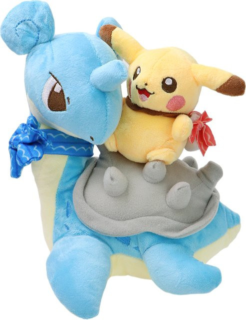 DUODUOBAO Pokémon Kawaii Pikachu Reiten Lapras Latios Latias, Plüsch Puppe, Stofftier, Bunt / Mehrfarbig - Bild 1