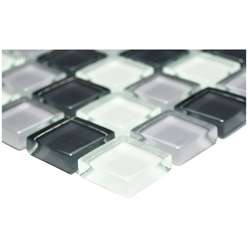 HuH Mosaik Mosaikfliese Timeless aus Glas in Grau als Wandbelag oder Bodenbelag, B/L: 30,2 x 32,7 cm - Bild 2